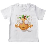 Resim Angemiel Baby Sevimli Armut Erkek Bebek Tişört Beyaz B0540MDBBKETSRT 
