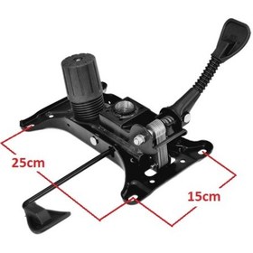 Resim Depolife Sekreter Koltuk Şase Çift Kollu Mekanizma Kilitlemeli Yatarlı 