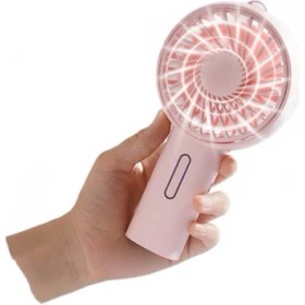 Resim Xinh Mini USB Fan Taşınabilir El Fan Masaüstü USB Şarj Edilebilir Hava Soğutma Fanı Için Ev Ofis Öğrenci Yurdu 2000MAH (Yurt Dışından) 