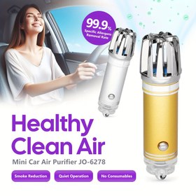 Resim IonizeCar Hava Temizleyici JO-6278, 12V Kompakt Araba Oksijen Barı, Araba Hava Temizleyici - Dumanı, PM2.5'i, Tozları, Polenleri, Alerjenleri Giderir, Koku Azaltır - Temel Olmayan Kayıp Olmayan Araç Aksesuarı, Araba Hava Temizleyici 