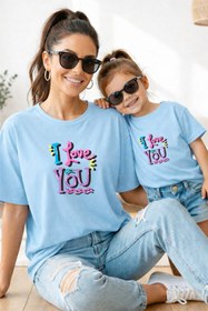 Resim genosha Anne Kız 100% Pamuk T-shirt Mama Mini Mother Daughter TEKLİ FİYAT 