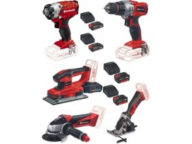 Resim Einhell Te-Ci 18/1 Te-Cd 18/2 Te-Os 18/230 Te-Ag 18/115 Te-Cs 18/89 2X2.5AH 4X2.5AH Akülü Usta Seti 