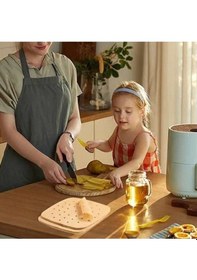 Resim 250 Adet Air Fryer Pişirme Kağıdı Tek Kullanımlık Hava Fritöz Yağ Geçirmez Yapışmaz Gıda Pişirme Kağıdı Delikli Kare Model 