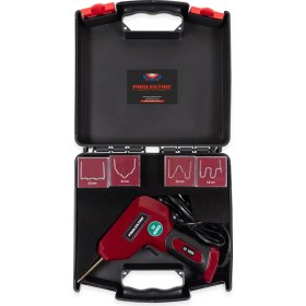 Resim Prolektro 100 W Sıcak Zımba Plastik Tamir Seti-200 Adet Tel Zımba Dahil Bordo-Siyah 