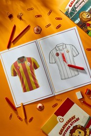 Resim Galatasaray Boyama Kitabı Efsane Formalar 5 Yaş Üzeri - Sticker Hediyeli Lisanslı Orijinal 