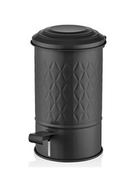 Resim The Mia Prizma Çöp Kovası Banyo Siyah 5 Lt Beyaz 