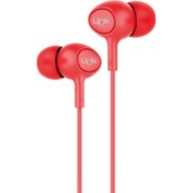 Resim LINKTECH LHF-H60 KULAK İÇİ SÜPER BAS KABLOLU STEREO KULAKLIK KIRMIZI 