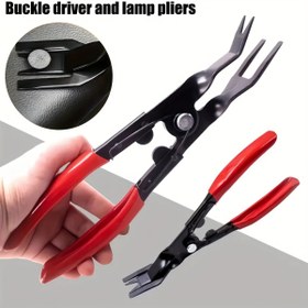 Resim 1 adet Otomatik Klips Pense ve Bağlantı Elemanı Çıkarıcı, Araba Süsleme Noktası Çıkarma Aracı Tamir için Otomotiv Kapı Paneli, Döşeme, Gösterge Paneli, Plastik Bağlayıcılar 