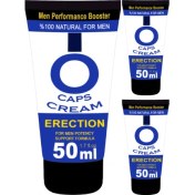 Resim O Caps Cream 50 ml 3 Adet Erkeklere Özel Hareketlendirici Sertlik Kremi 