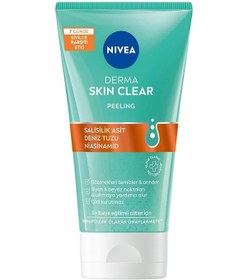 Resim Derma Skin Clear Sivilce Karşıtı Yüz Temizleyici Peeling 150ml, Gözenek Arındırıcı,siyah Nokta Azaltır,salisilik Asit,deniz Tuzu, Niasinamid 