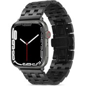 Resim Watch 38mm Uyumlu KRD-20 Metal Zore Kordon-Siyah 