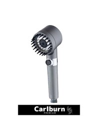 Resim Premium Seri Çok Amaçlı Pratik Kolay Kurulum Su Akış Durdurmalı Filtreli Duş Başlığı 3 Mod Gri 