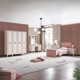 Resim Bonheur Genç Odası Takımı | Karyola Dolap Çalışma Masası 