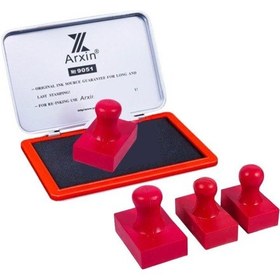 Resim Mühür Kauçuk Alaşım Kırmızı Kaşe Dikdörtgen 20x50 