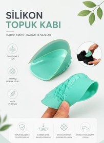 Resim Silikon Topuk Pedi Kabı Topuk Dikeni Tabanlık Topukluk Yükseltici Rahatlatıcı Silikon Kap Topukluk Topuk Ağrısı İçin (35-40) 