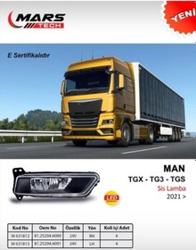 Resim Man Tgs Tgx Sağ Sis Farı Ledli 2021 Sonrası 631812 