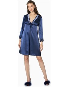 Resim Pierre Cardin 4040 Gecelik Sabahlık Takım - Lacivert Lacivert 