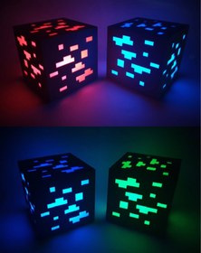 Resim Exyrio LED Küp Lamba | RGB Renkli Dekoratif Gece Lambası | Oyun Odası & Gamer Dekoru 