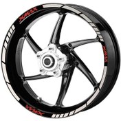 Resim Deeb Yamaha Xmax Jant Şeridi Beyaz Kırmızı Model X 