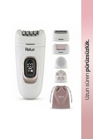 Resim Relux 5’i 1 Arada Islak Kuru Epilatör - 48 Cımbız, Masaj ve Yüz Temizleme Başlıklı, REP9548G 