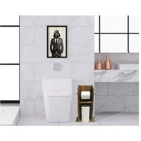 Resim Bk Home Doğal Masif Ahşap Tuvalet Kağıtlığı Ve Dekoratif Ahşap Si (551052544) 