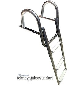 Resim 3 Basamaklı. Havuz Tip. Teleskopik. Katlanır Merdiven 