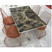 Resim Bengimobilya Masa Tel Sandalye Model Takımı Metal Transmisyon Çelik Nikelaj Ay (526419950) 