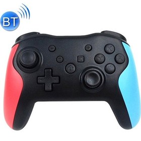 Resim Ns009 Switch Pro İçin 6 Eksenli Titreşim Patlaması Kablosuz Bluetooth Gamepad Siyah, Mavi, Kırmızı 
