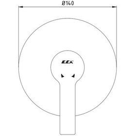 Resim Eca Delta Ankastre Duş Bataryası Sıva Üstü 102167107-Y 