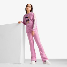 Resim Puma T7 Crew Tr Çocuk Pembe Sweatshirt 
