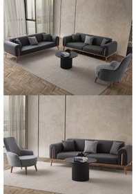 Resim Riva 3+3+1+1 Koltuk Takımı Antrasit 