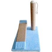 Resim pati Kedi Tırmalama Tahtası İkili Rampa Mavi 