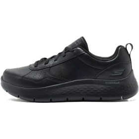 Resim Skechers Go Walk Flex-Steady Up Mens Leather Sneaker Hakiki Deri Erkek Günlük Spor Ayakkabı Siyah | Orijinal 