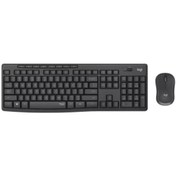 Resim Logıtech Mk295 Q Tr Sessiz Kablosuz Klavye Mouse Set Siyah 920-009804 Optik 