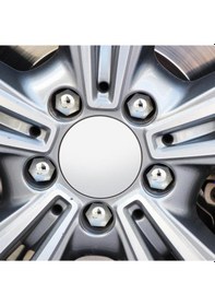 Resim 17 mm Krom Renk Bijon Kapağı 20 Adet 