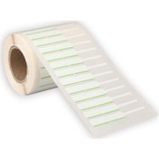 Resim Goldist Kuyumcu ve Gözlük Etiketi Beyaz - Yeşil Çizgili 10 mm X 76 mm İthal 