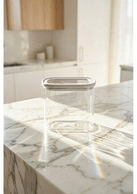 Resim Mirage Borosilikat Cam Kavanoz Gri - 650 Ml Gri 