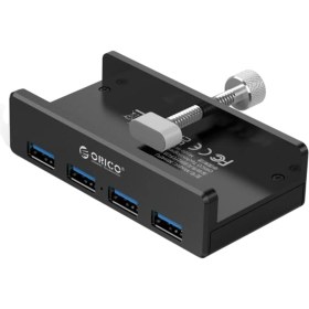 Resim Beloving Taşınabilir Alüminyum 4 Bağlantı Noktası USB 3.0 Hub Ayrıştırıcı Klips Tipi Bilgisayar Dizüstü Bilgisayar (Yurt Dışından) 