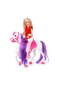 Resim Mey İthalat Jasmine Atlı Bebek Beyaz-pembe 