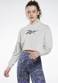 Resim Modern Safari Cover Gri Kadın Sweatshirt 