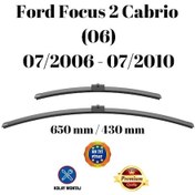 Resim Ford Focus 2 Cabrio 06 2006 2007 2008 2009 2010 Uyumlu Ön Cam Silecek Süpürgesi Takımı 650/430mm Silbak 