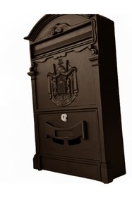 Resim almital mobilya aksesuarları furniture accessories Glamour Villa Tipi Dekoratif, Komple Metal, Antik Bakır Renk Posta Kutusu 