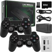 Resim 64g-m8 Retro El Oyun Oyuncusu 4k Hd Tv Video Oyunu Konsolu Ps1/fc/gba Kablosuz Denetleyici Sopa Dahili 10000 Oyunlar 32g/64g 