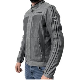 Resim Venom Yazlık Compass Motorcu Ceketi Full Korumalı (GRİ) 