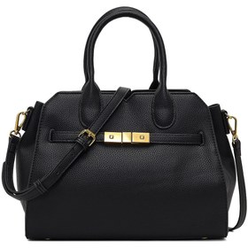 Resim Women's Black Long Strap Classic Shoulder Bag 