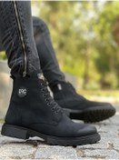 Resim Mimas Store Bağcıklı Su Geçirmez Iç Dış Hakiki Deri Taba Bot&bootie 