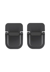 Resim Lemestar Siyah Çinko Alyuminyum Dizüstü Bilgisayar Folding Stand - Yüksekliği Artırıcı, Masaya Gizli Olan, Çift Paketli Ayaklı 