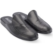 Resim Mamba Erkek Siyah Lüks Rahat Hafif Konforlu Misafir Ev Terlik Siyah 