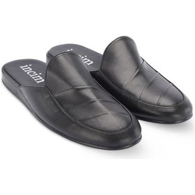 Resim Mamba Erkek Siyah Lüks Rahat Hafif Konforlu Misafir Ev Terlik Siyah 