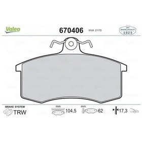 Resim Valeo 670406 On Fren Balatasi 21083501080 21083501089 21103501080 